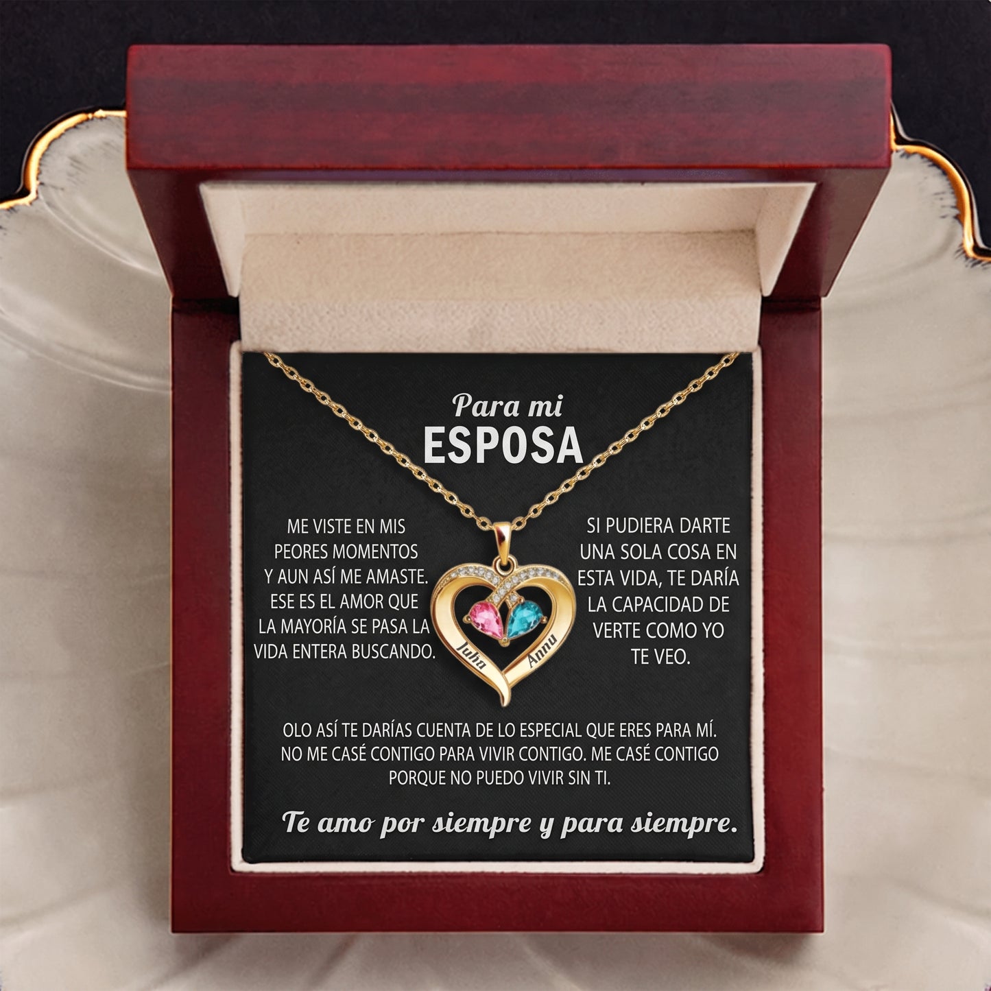 Collar Corazón Siempre Tuyo