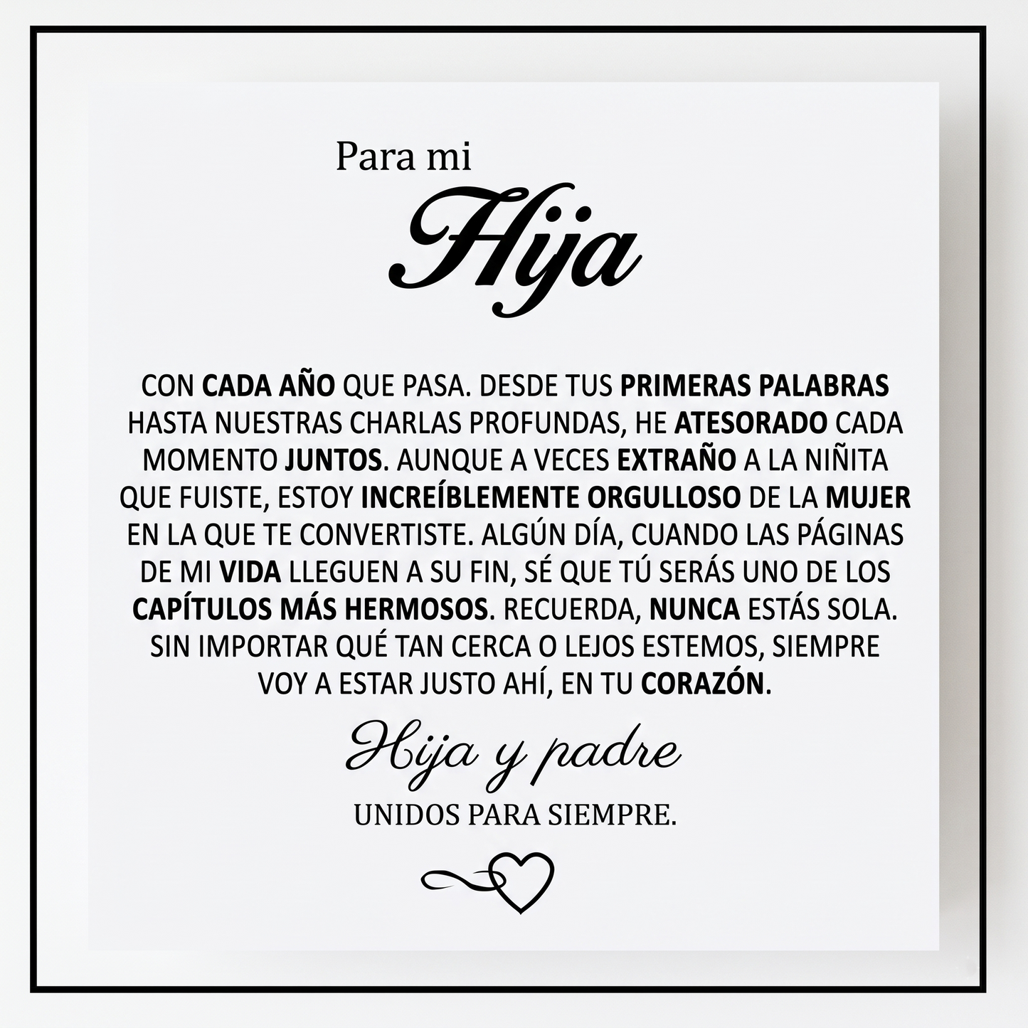 Pulsera "Para Mi Hija" — Conexión Eterna
